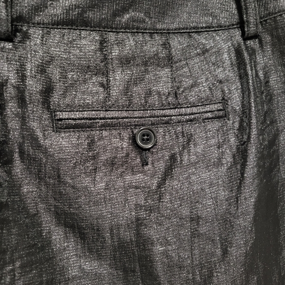 Express Black Cuffed Pleated Dress Shorts - Picture 3 of 9